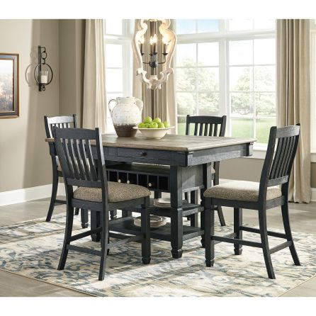 Tyler Creek 5 Piece Counter Set (Counter Table with 4 Stools)