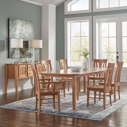 Amish Natural Cherry Dining Room 7 Piece Set