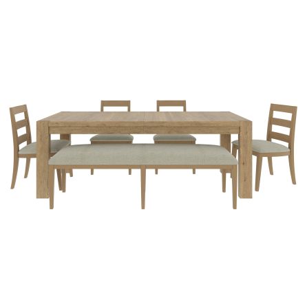Front view of the Davie 6 Piece Dining Set 
