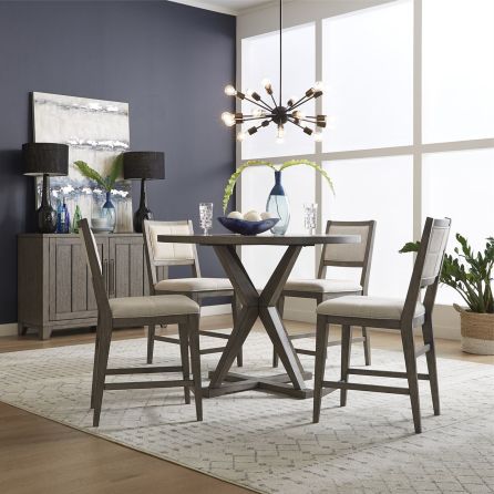 Crescent Creek 5 Piece Counter Set (Table with 4 Stools)