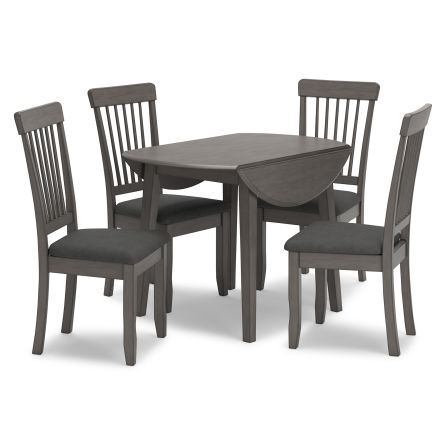 Shullden 5 Piece Dinette Set (Table with 4 Side Chairs)
