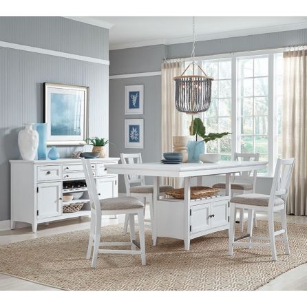 Heron Cove 5 Piece Counter Set (Counter Table with 4 Stools)