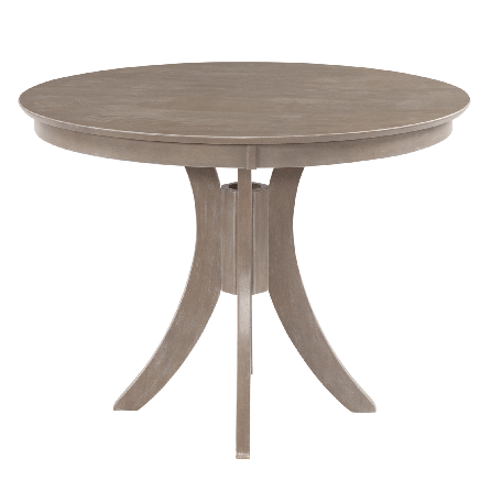Cosmopolitan Weathered Grey Dining Room Pedestal Table 48" Round x 36" H