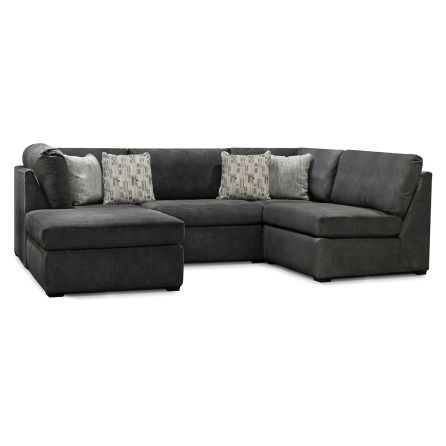Scottie 4 Piece Sectional (2 Corners and 2 Armless Chairs)