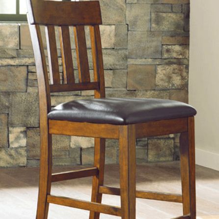 Ralene Upholstered Barstool - Medium Brown - (Set of 2) - D594-124 by Ashley Furniture Signature Design