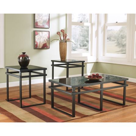 Laney D Occasional Table Set - Black - (Set of 3) - T180-13 by Ashley Furniture Signature Design