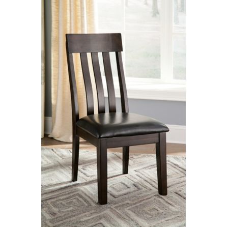 Haddigan Dining Uph Side Chair - Dark Brown - (Set of 2) - D596-01 by Ashley Furniture Signature Design