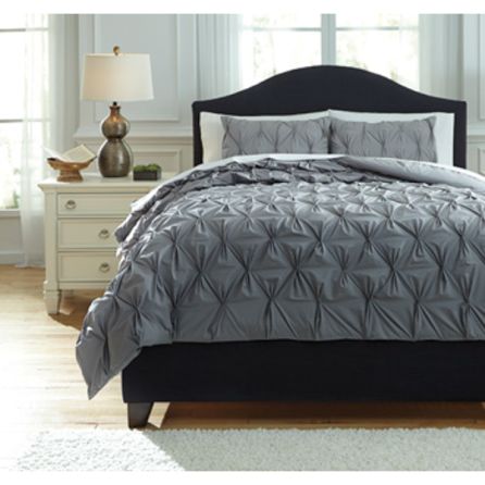 Rimy King Comforter Set - Gray - (Set of 1) - Q756023K by Ashley Furniture Signature Design
