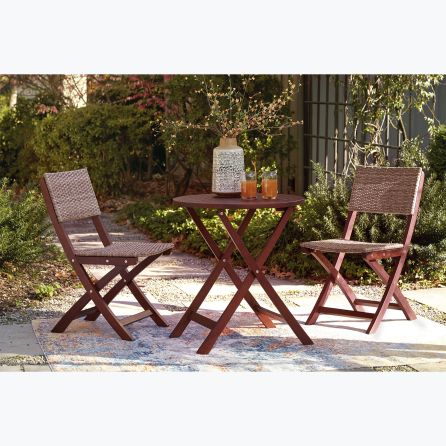 Safari Brown 3 Piece Set (Table with 2 Chairs)