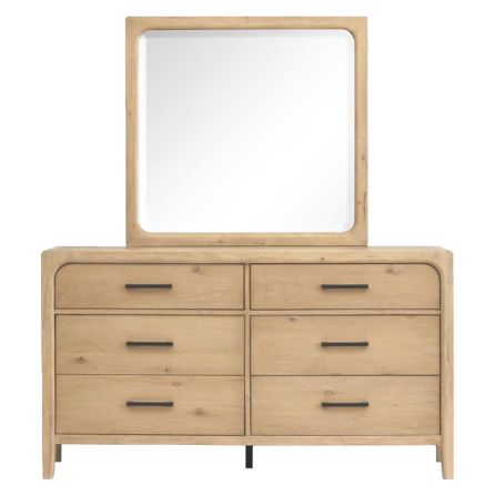 Front view of Somerset dresser and mirror