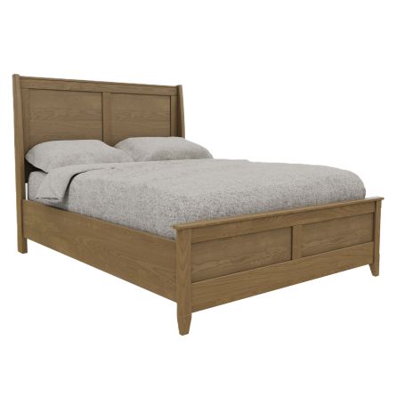 Front view of Cabot Queen Panel Bed