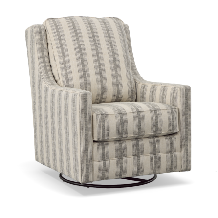 Kambria Stripe Swivel Accent Chair
