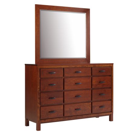 Front view of Vineyard dresser and mirror
