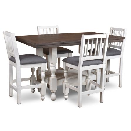 Bay View 5 Piece Counter Set (Counter Table with 4 Stools)