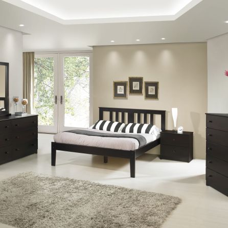 Room view of Espresso Youth Milan Platform Bed