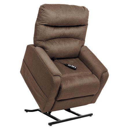Devin Walnut Medical Power Lift Recliner with Heat and Massage