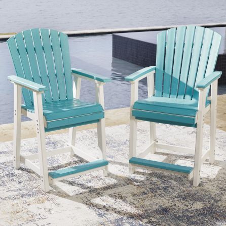 Eisely Outdoor Stools (Set of 2)