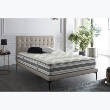 Stratton Cream Upholstered Bed