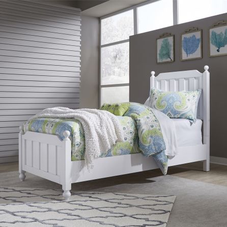 Cottage View White Youth Panel Bed