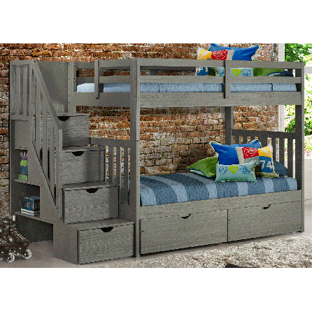 Cambridge Staircase Bunk Bed with Drawers
