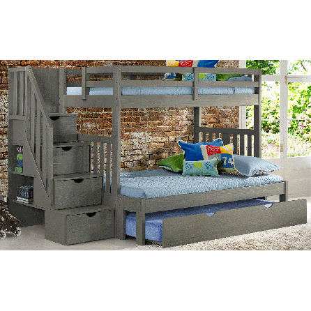 Cambridge Staircase Bunk Bed with Trundle