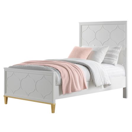 Emma White Youth Panel Bed
