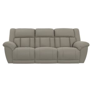 Front view of Sentinel Smoke Power Layflat Reclining Sofa