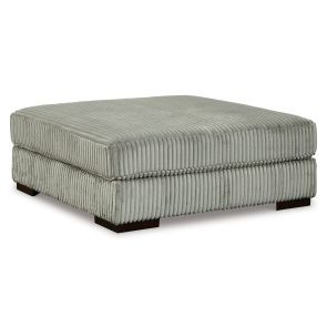 Front view of Lindyn Fog Oversized Accent Ottoman