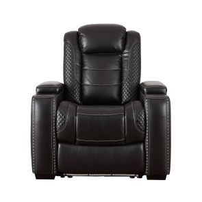 Party Time Midnight Power Headrest Recliner