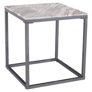angled front view of Wynn Marble End Table