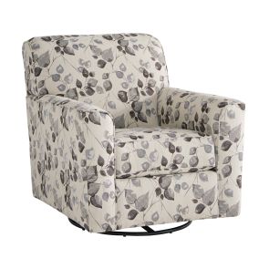 Abney Platinum Swivel Accent Chair