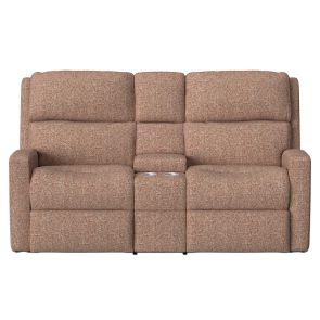 Catalina Timber Power Headrest Reclining Loveseat with Console
