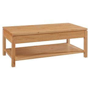 Front view of 2 West Natural Cocktail Table