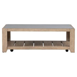 Front view of Millstone Rectangular Cocktail Table
