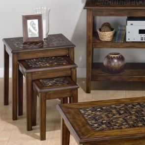 Mosaic Chairside Nesting Tables