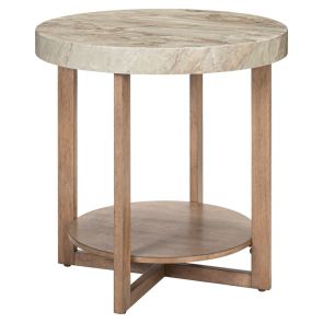 Front view of Danby Round End Table