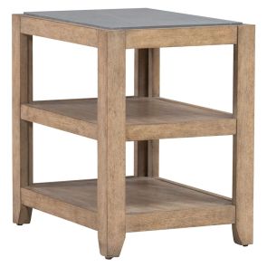 Front angled view of Millstone Rectangular Chairside Table