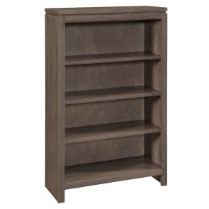 Front view of 2 West 48 Inch High Driftwood Bookcase