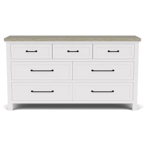 Front view of Cora 7 Drawer Dresser