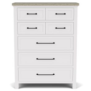 Front view of Cora 5 Drawer Chest