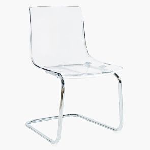 Front view of Rowan Clarity Side Chair