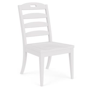 Angled front view of Cora Ladderback Side Chair