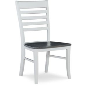 Cosmopolitan Heather Gray/White Roma Side Chair