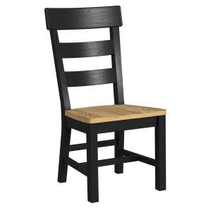 Angled front view of Hendricks Ladderback Side Chair