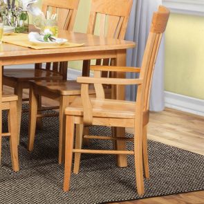 Amish Natural Cherry Dining Room Arm Chair