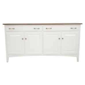 Front view of Sandstone White Buffet Server