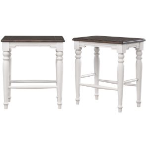 French Country Backless Stool