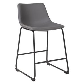 Centiar Grey Upholstered Counter Stool