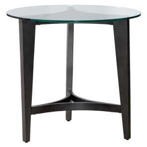 Capri Round Glass End Table