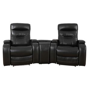 Blackberry 3 Piece Home Theater (2 Recliners and Console)
